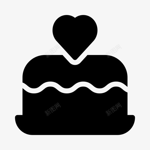 蛋糕美味爱情svg_新图网 https://ixintu.com 爱情 浪漫 蛋糕 美味 糖果 像素 完美 线条