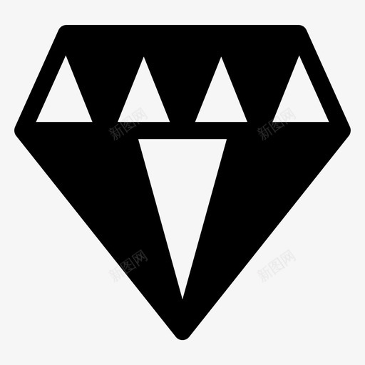钻石水晶游戏svg_新图网 https://ixintu.com 游戏 钻石 水晶 宝石