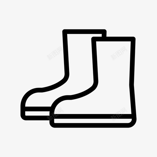短靴雨靴鞋子svg_新图网 https://ixintu.com 短靴 雨靴 鞋子 工作 昆虫 动物 咬伤