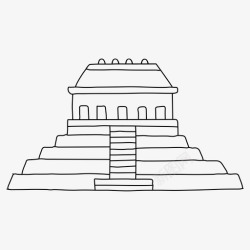 帕伦克帕伦克建筑玛雅高清图片