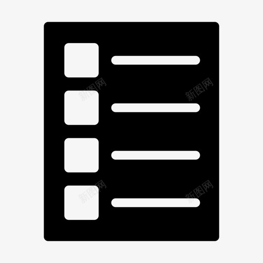 列表项目符号列表文档svg_新图网 https://ixintu.com 列表 项目 符号 文档 文件 菜单 工作 作表 人员 管理