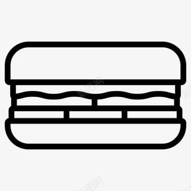 三明治汉堡咖啡菜单图标