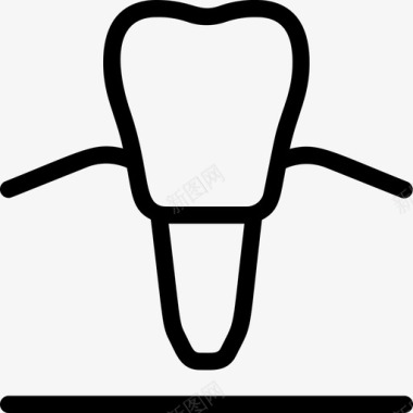 门牙牙科护理牙医图标