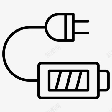 充电电池连接图标