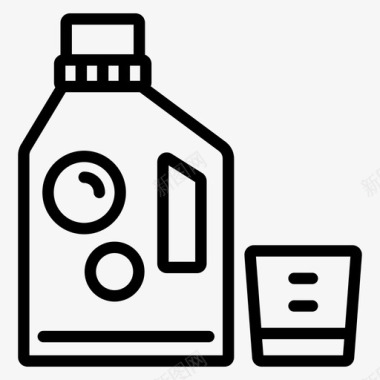 洗涤剂洗衣液液体图标