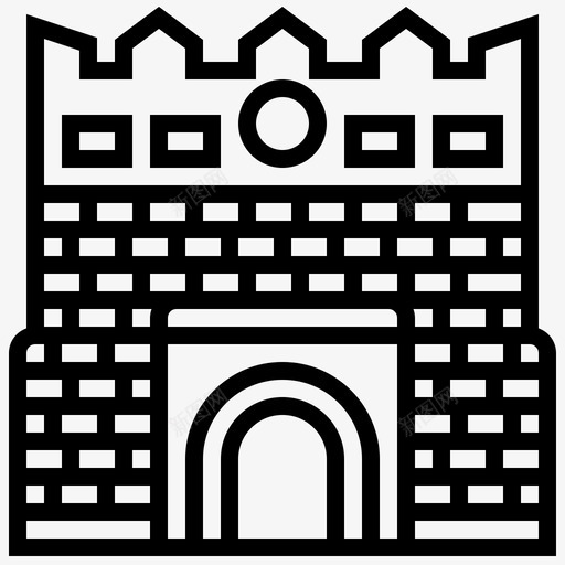 尼斯要塞入口纪念碑svg_新图网 https://ixintu.com 尼斯 要塞 入口 纪念碑 塞尔维亚 标线