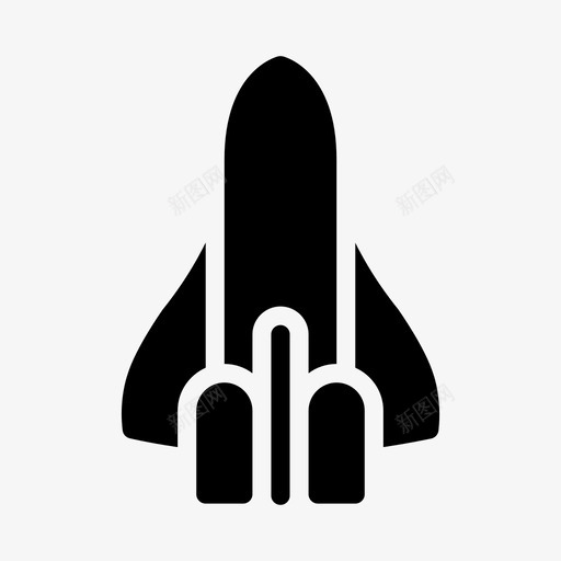 火箭天文学宇宙飞船svg_新图网 https://ixintu.com 天文学 火箭 宇宙飞船 运输 不明飞行物 太空 轮廓