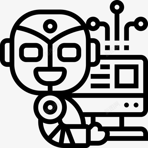 营销自动化聊天机器人数码svg_新图网 https://ixintu.com 营销 自动化 聊天 机器人 数码 人形 在线