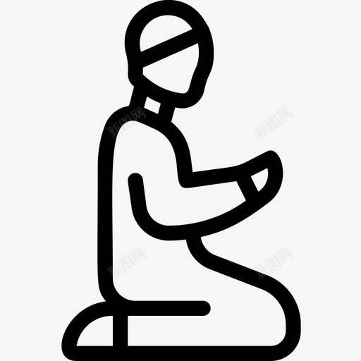 男性坐着祈祷开斋节穆斯林svg_新图网 https://ixintu.com 男性 坐着 祈祷 斋月 开斋节 穆斯林 卡里 姆线