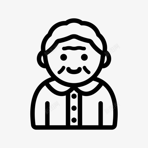 祖母老年人世代svg_新图网 https://ixintu.com 老年人 祖母 世代 老妇 妇人