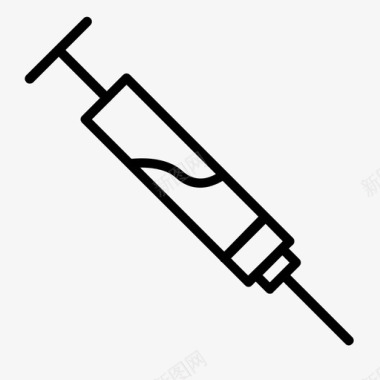 疫苗药物注射器图标