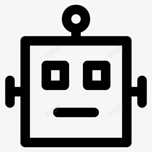 机器人自动化人脸svg_新图网 https://ixintu.com 机器人 自动化 人脸 玩具 各种 用户界面 大纲