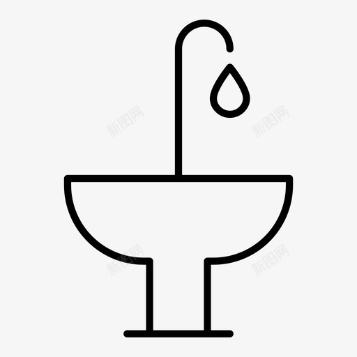 水龙头洗衣机水svg_新图网 https://ixintu.com 水龙头 洗衣机