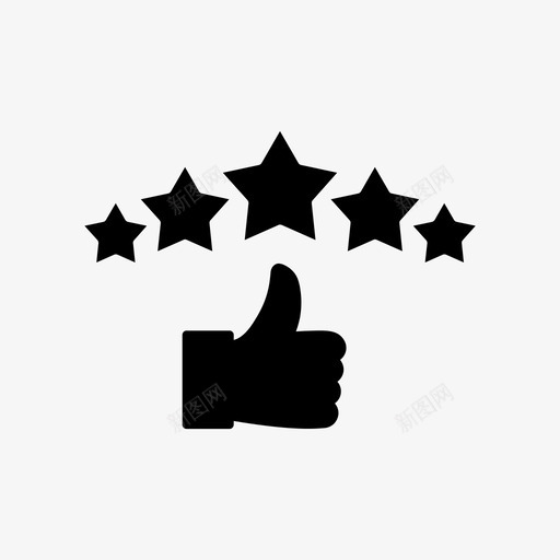 星级评定五星五星评定svg_新图网 https://ixintu.com 评定 星级 五星 业务