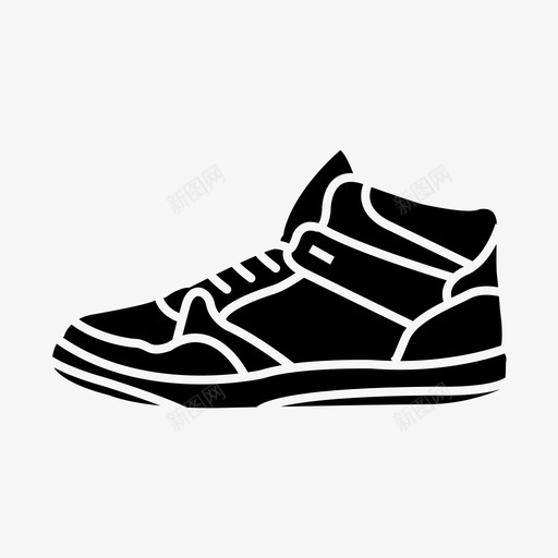 篮球鞋耐克耐克鞋svg_新图网 https://ixintu.com 篮球 球鞋 耐克 图标 鞋鞋