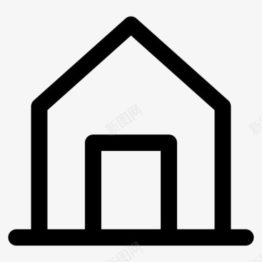 房屋建筑物主页图标