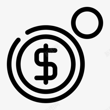 硬币金融营销图标