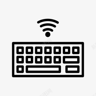 无线键盘计算机设备图标