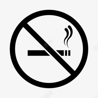 禁烟区禁烟预防图标