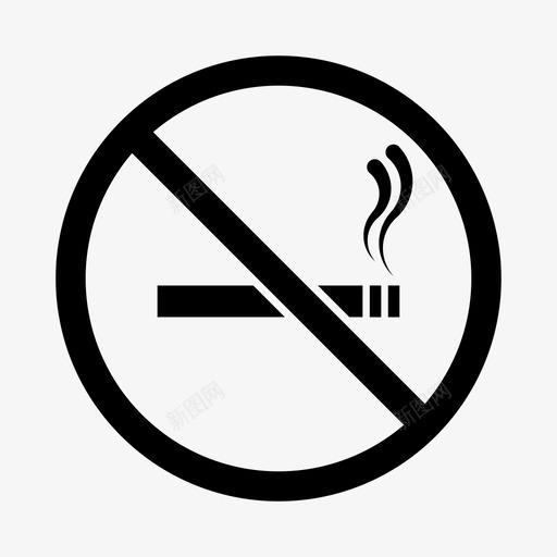 禁烟区禁烟预防svg_新图网 https://ixintu.com 禁烟区 禁烟 预防 规则 教育