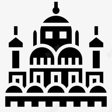 穆罕默德埃及清真寺伊斯兰教地标图标