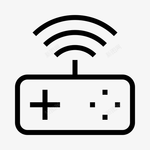 游戏控制台控制器svg_新图网 https://ixintu.com 游戏 控制台 控制器 无线 视频 游戏机 像素 完美 线条