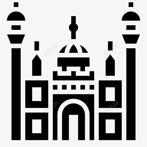 巴德沙希清真寺建筑伊斯兰教svg_新图网 https://ixintu.com 巴德 沙希 清真寺 建筑 伊斯兰教 巴基斯坦 地标 雕文