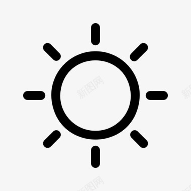 亮度阳光用户界面图标