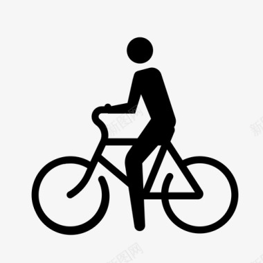 自行车男孩城市图标