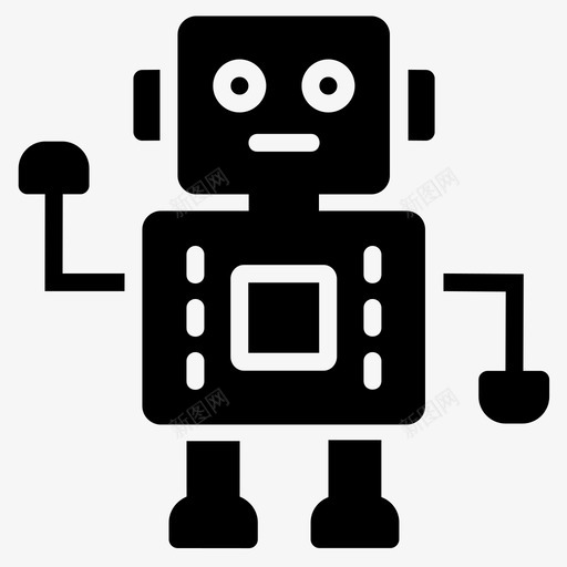 机器人童年编码svg_新图网 https://ixintu.com 机器人 玩具 童年 编码 符号