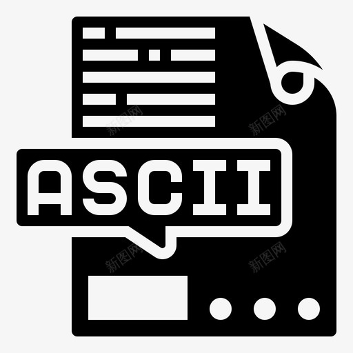 ascii代码文档svg_新图网 https://ixintu.com 代码 图示 数字码表 文件 文本 文档