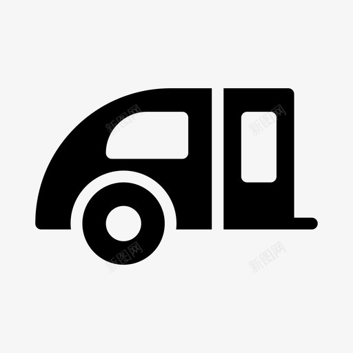 大篷车生活方式房车svg_新图网 https://ixintu.com 生活方式 大篷车 房车 旅游 拖车 运输 完美 字形