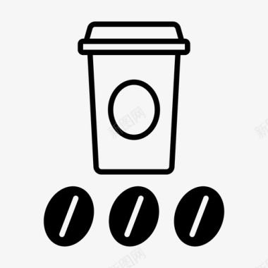 黑烤咖啡黑咖啡冲泡咖啡图标