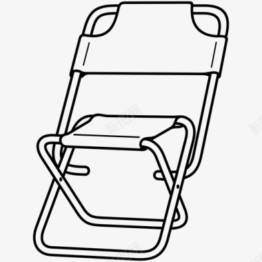 折叠椅面料户外图标