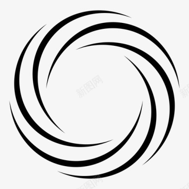 条纹环面环螺旋图标