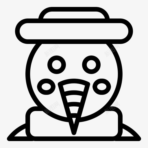 雪人圣诞节聚会svg_新图网 https://ixintu.com 雪人 圣诞节 聚会 冬天