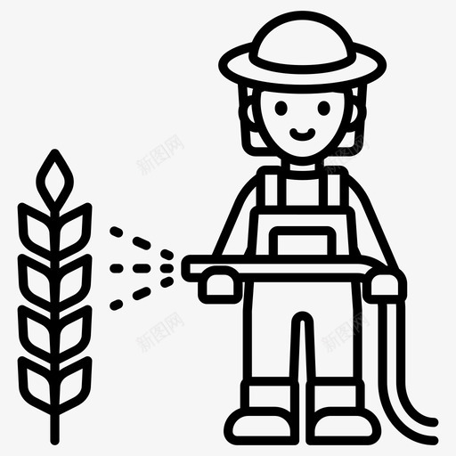 小麦种植农作物农民svg_新图网 https://ixintu.com 小麦 种植 农作物 农民 粮食