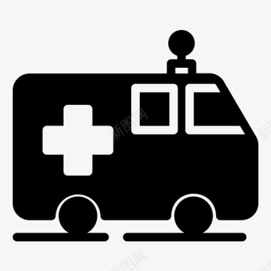 救护车动物救援汽车图标