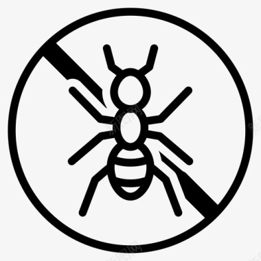 没有蚂蚁杀虫剂没有虫子图标