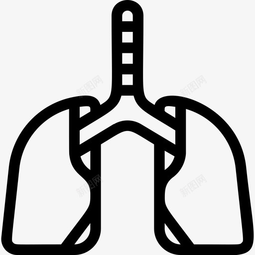 肺呼吸健康和医疗svg_新图网 https://ixintu.com 医务室 呼吸 健康 医疗 医院