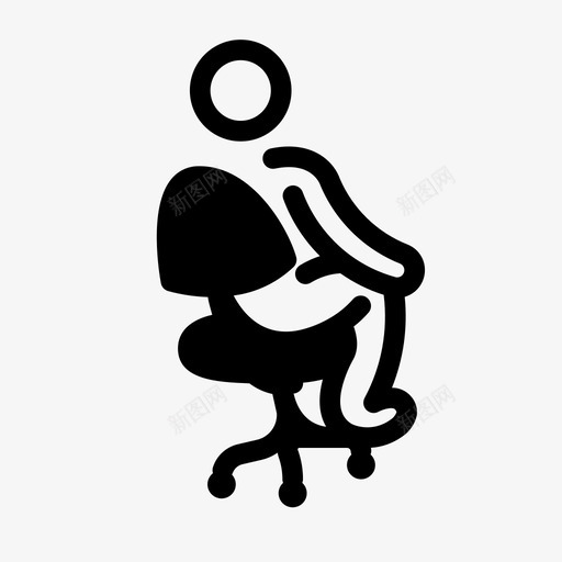 办公椅员工坐着svg_新图网 https://ixintu.com 办公椅 员工 坐着 学生工作