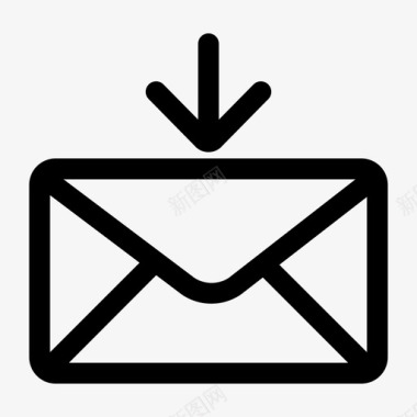传入消息电子邮件收件箱图标