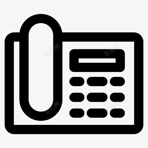 电话固定电话用户界面svg_新图网 https://ixintu.com 电话 用户界面 固定