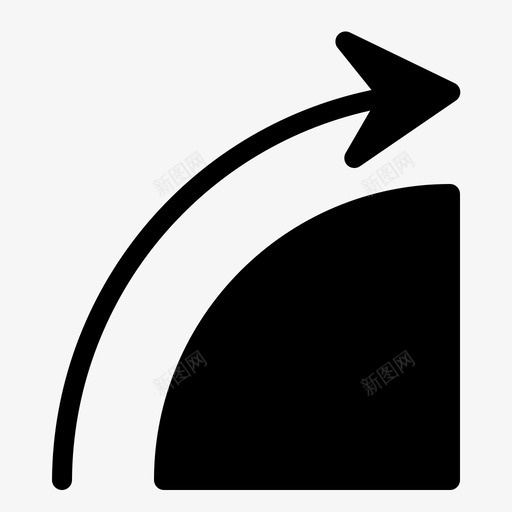 箭头向右转弯svg_新图网 https://ixintu.com 箭头 向右 向右转 转弯 导航 三维 图示