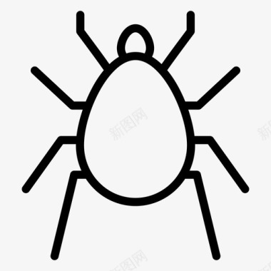 虱子虫子昆虫图标