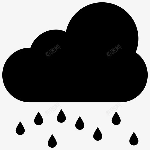 雨多云天气冰雹svg_新图网 https://ixintu.com 天气 下雨 多云 冰雹 下雨天 响应 用户界面 实心 图标