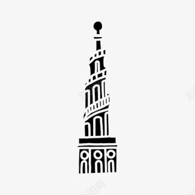 我们的救世主教堂建筑哥本哈根图标