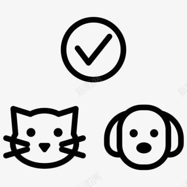 宠物许可证猫狗图标