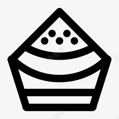 西瓜蛋糕食物图标