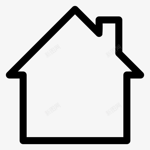 房子建筑物家svg_新图网 https://ixintu.com 网络应用 房子 建筑物家 网站